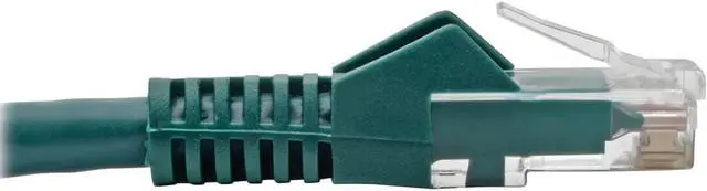 Alt view image 5 of 12 - CAT6 GIGABIT SNAGLESS MOLDED PATCH CABLE (RJ45 M/M) - GREEN, 35-FT.