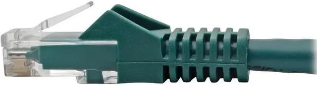 Alt view image 7 of 12 - CAT6 GIGABIT SNAGLESS MOLDED PATCH CABLE (RJ45 M/M) - GREEN, 35-FT.
