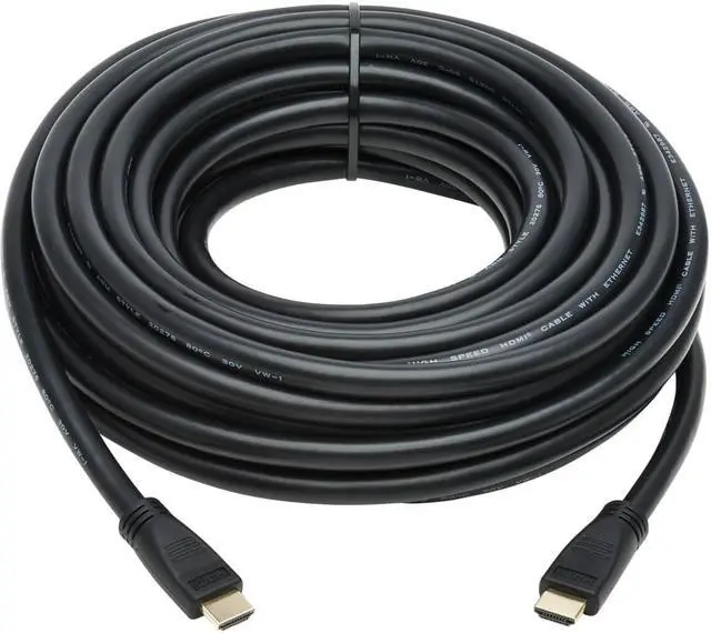 Alt view image 2 of 13 - Tripp Lite Hdmi Cable High-Speed Ethernet 4K No Booster Cl2 M/M Black 40Ft