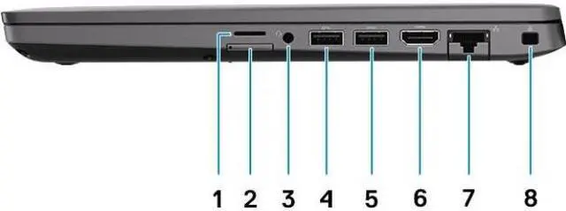 Alt view image 4 of 8 - Dell Latitude 5000 5400 14" Chromebook - HD - 1366 x 768 - Intel Core i3 (8th Gen) i3-8145U Dual-core (2 Core) 2.10 GHz - 4 GB RAM - 128 GB SSD - Carbon Fiber - Chrome OS - Intel UHD Graphics 620