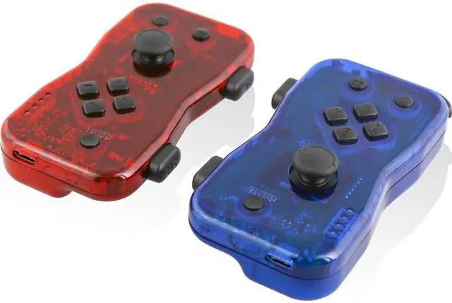 Alt view image 3 of 17 - Nyko Dualies ??? Pair of Motion Controllers with Included USB Type-C Charging Cable, Joy-Con Alternative for Nintendo Switch Red/Blue