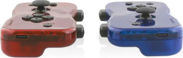 Alt view image 5 of 17 - Nyko Dualies ??? Pair of Motion Controllers with Included USB Type-C Charging Cable, Joy-Con Alternative for Nintendo Switch Red/Blue