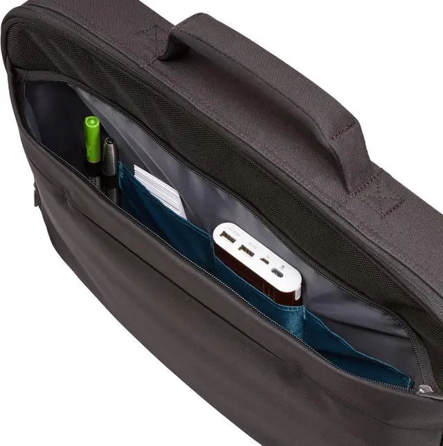 Alt view image 12 of 14 - Case Logic Advantage 17.3" Laptop Briefcase-Black