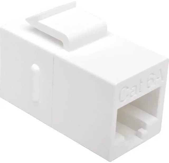Alt view image 3 of 8 - Tripp Lite Cat6a Straight-Through Modular In-Line Snap-In Coupler (RJ45 F/F)