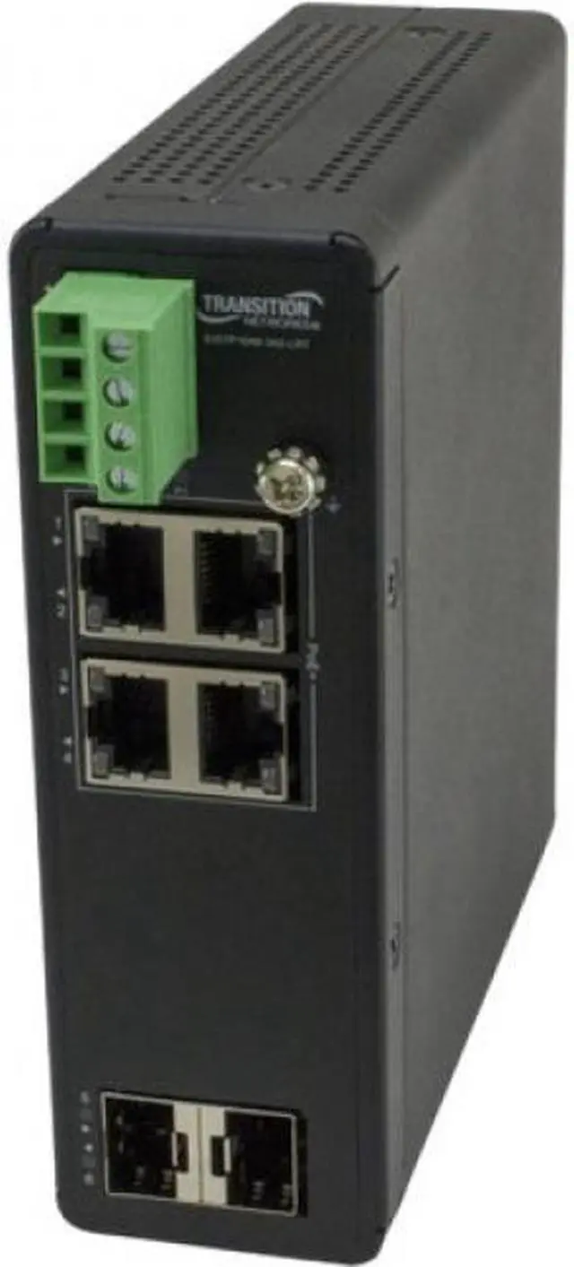Alt view image 5 of 5 - Transition Networks Unmanaged Hardened Gigabit Ethernet PoE+ Switch