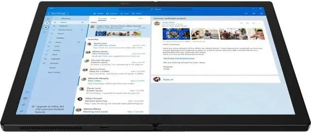 Alt view image 5 of 20 - Lenovo ThinkPad X1 Fold Gen 1 Intel Core i5-L16G7 8 GB LPDDR4X Memory 512 GB PCIe SSD Intel UHD Graphics 13.3" 10-point Multi-touch 2048 x 1536 Foldable 2-in-1 Laptop Windows 10 Pro 64-bit 20RK000NUS