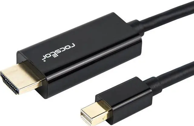Alt view image 10 of 17 - Rocstor Y10C196-B1 6Ft Mini Displayport To Hdmi M/M 4Kx2K 30Hz Cable Black