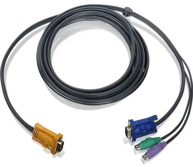 Alt view image 5 of 6 - IOGEAR G2L5203P 10FT PS/2 KVM CABLE
