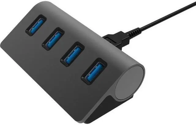 Alt view image 7 of 8 - SABRENT HB-MC3B 4 PORT ALUMINUM USB 3.0 HUB