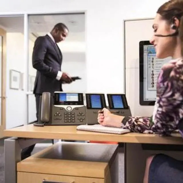 Alt view image 6 of 12 - Cisco CP-8851-3PCC-K9= 8851 IP Phone - Corded/Cordless - Corded - Bluetooth - Desktop, Wall Mountable - Charcoal