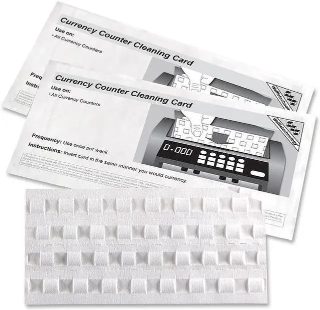 Alt view image 2 of 7 - Royal Sovereign RBC-CLN Currency Counter Cleaning Cards Compatible With Most Bill Counters