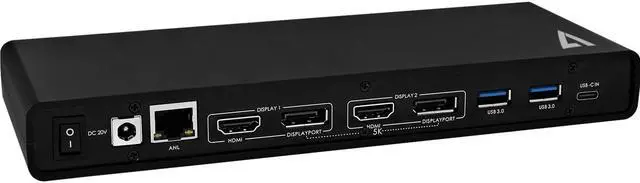 Alt view image 3 of 20 - V7 NETWORKING UCDDS-1N UCDDS-1N UNIVERSAL USB-C 4K