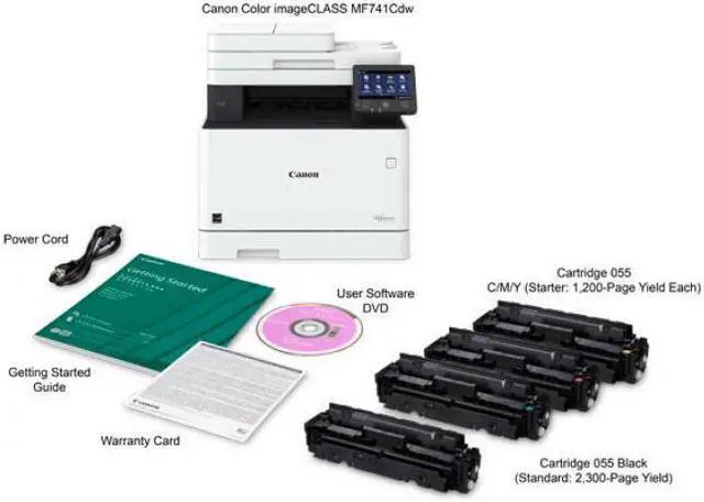 Alt view image 9 of 14 - Canon Color imageCLASS MF741Cdw Multifunction Wireless Duplex Laser Printer