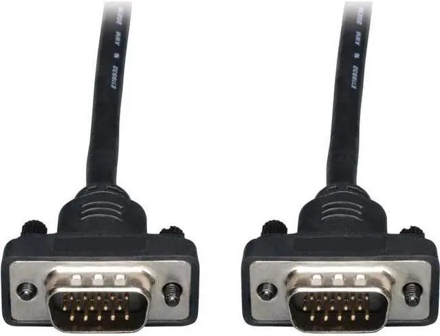 Alt view image 5 of 8 - Tripp Lite 50ft Low-Profile High Resolution VGA Coax Monitor Cable w/ RGB Coax