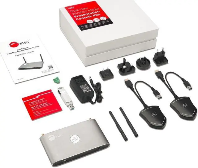 Alt view image 8 of 20 - SIIG AC CEH26611S1 Dual View Wireless Media Presentation Kit White Box
