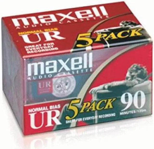 Alt view image 8 of 17 - Maxell 108562 Maxell UR Type I Audio Cassette - 5 x 90Minute - Normal Bias
