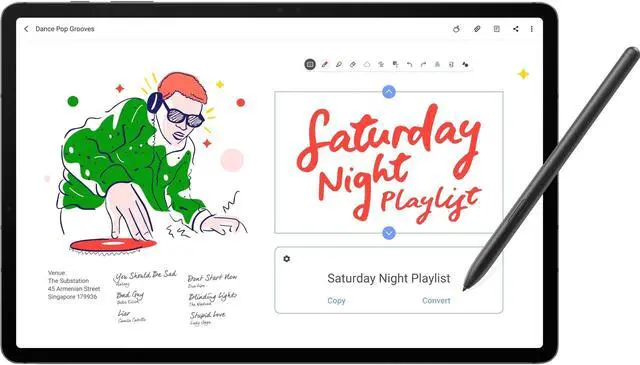 Alt view image 18 of 20 - Samsung Galaxy Tablet S7+ Mystic Black - 256 GB