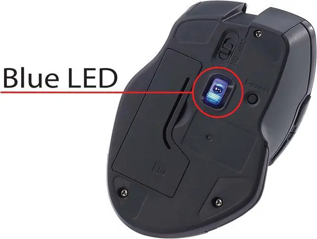Alt view image 9 of 17 - Verbatim Roll Over Image to Zoom in USB-C Wireless Blue LED Mouse - Red