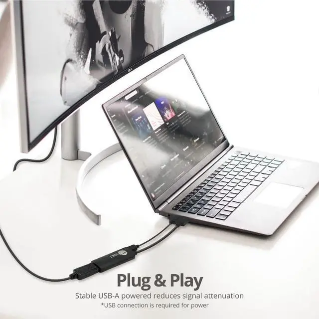 Alt view image 6 of 16 - Siig Hdmi To Displayport 1.2 4K 60Hz Converter Adapter