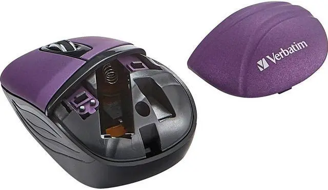 Alt view image 5 of 20 - Verbatim Wireless Mini Travel Mouse, Commuter Series - Purple