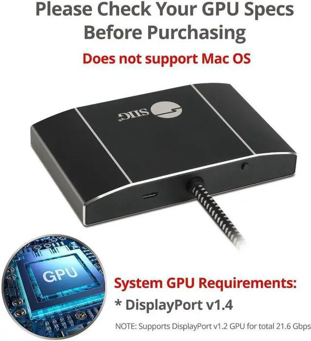 Alt view image 7 of 20 - Triple 4K Displayport 1.4 To 2 Dp & Hdmi Mst Hub Splitter