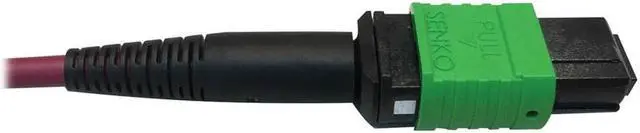 Alt view image 3 of 9 - Tripp Lite 1m 400G Multimode 50/125 OM4 Fiber Optic Cable Magenta N846D01M16EMG