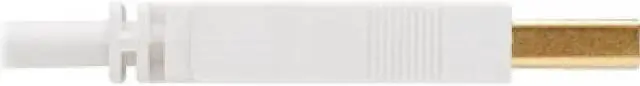 Alt view image 5 of 16 - Tripp Lite 6ft USB-A to USB-B Antibacterial Cable M/M USB 2.0 White U022AB006WH