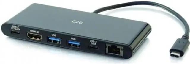 Alt view image 3 of 8 - C2G USBC 6IN1 MINI DOCK KIT
