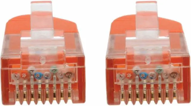 Alt view image 9 of 13 - Tripp Lite Premium N200-015-OR RJ-45 Patch Network Cable