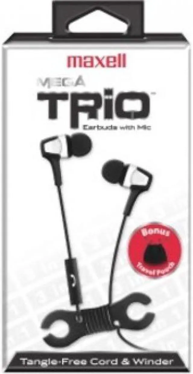 Alt view image 4 of 16 - Maxell Mega Trio Earset 199818