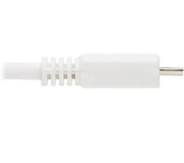 Alt view image 2 of 12 - Tripp Lite 6ft USB-A to USB Micro-B Antibacterial Cable White U050AB006WH
