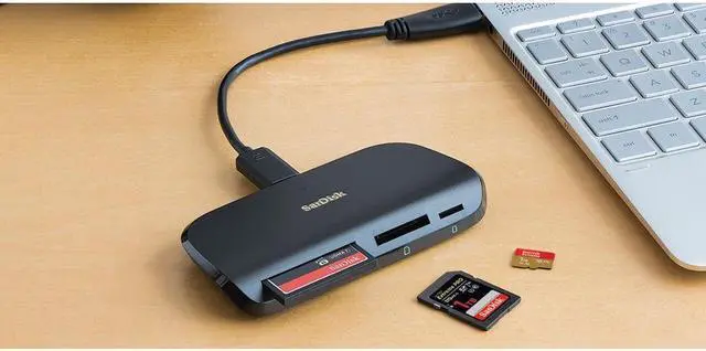 Alt view image 8 of 13 - SanDisk MultiCard Reader DDR200 Image Mate Pro USBC