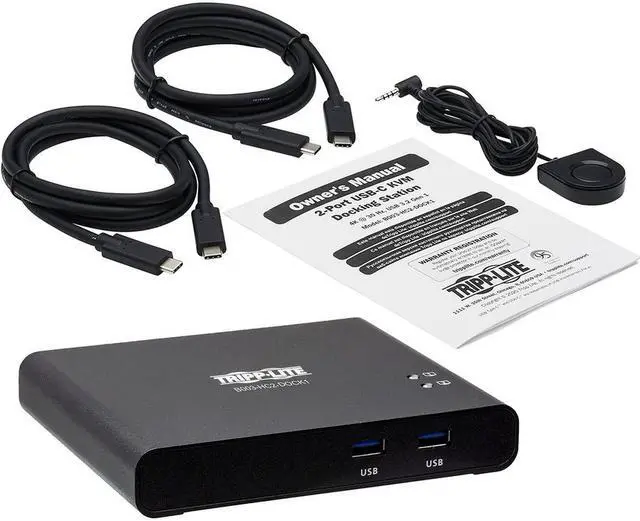 Alt view image 2 of 20 - USB C KVM DOCK 2PORT 4K HDMI