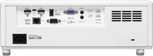 Alt view image 9 of 14 - Optoma ZH403 3D Ready DLP Projector - 16:9 - White