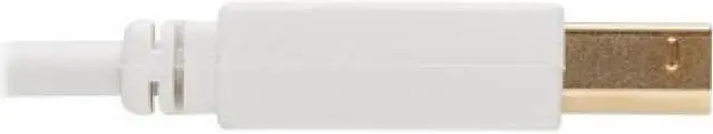 Alt view image 4 of 16 - Tripp Lite 6ft USB-A to USB-B Antibacterial Cable M/M USB 2.0 White U022AB006WH