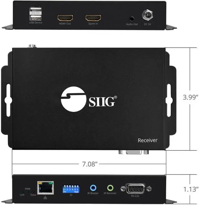 Alt view image 8 of 20 - SIIG HDMI 2.0 Video Wall Over IP Multicast System - Receiver