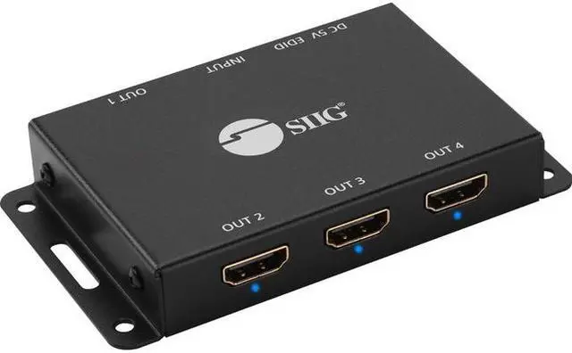Alt view image 7 of 17 - SIIG CE-H23L11-S1 4 Port HDMI 2.0 HDR Mini Spli