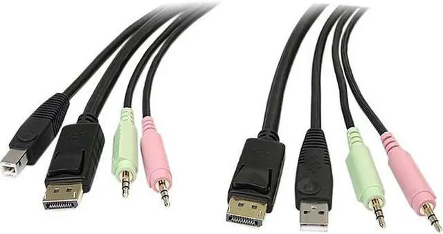 Alt view image 3 of 10 - 4-IN-1 USB DISPLAYPORT KVM SWIT