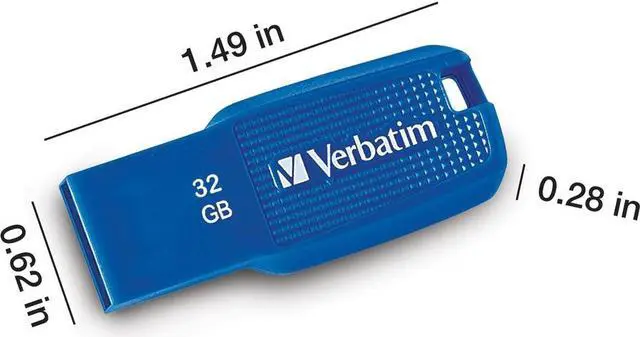 Alt view image 4 of 13 - VERBATIM CORPORATION 70878 VERBATIM 32GB ERGO USB 3.0 BLUE