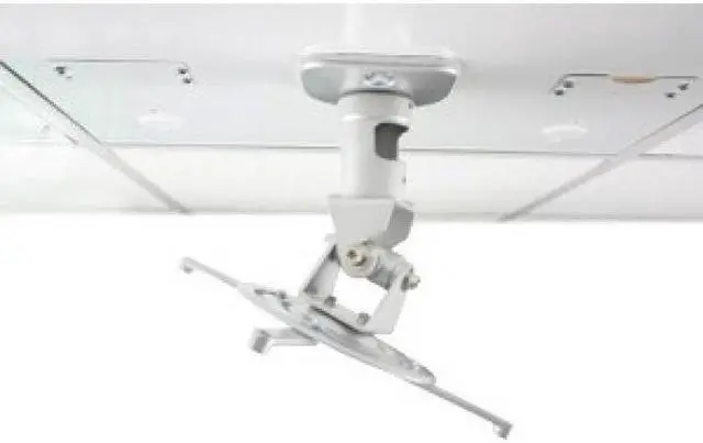 Alt view image 8 of 20 - Amer Mounts AMRDCP100KIT Universal Drop Ceiling Projector Mount - Supports up to 30lb load, 360 degree rotation, 180 degree tilt
