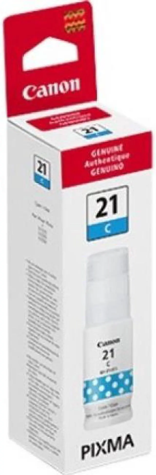 Alt view image 4 of 12 - Canon GI-21 Cyan AMR Ink Bottle 4537C001