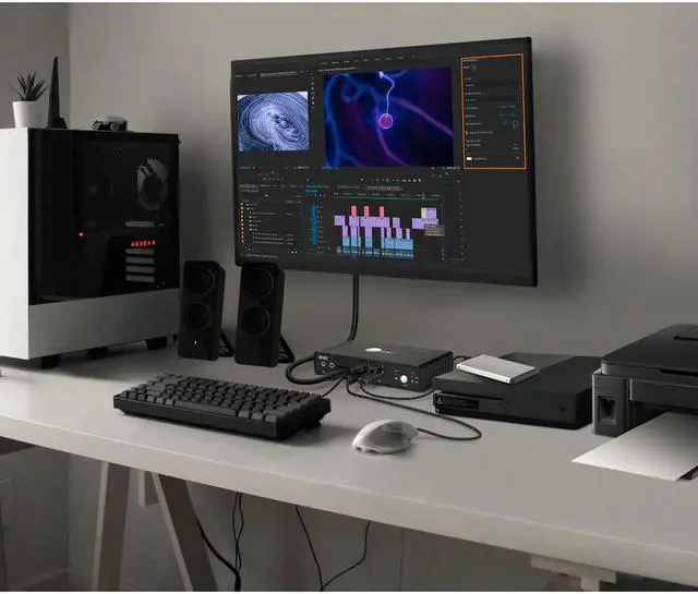 Alt view image 3 of 12 - SIIG AC CEKV0811S1 2Port HDMI20 Video Console KVM Switch with USB20