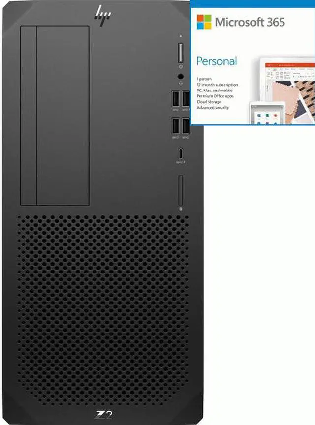 Main image of HP Z2 G5 Workstation - 1 x Core i7 i7-10700 - 16 GB RAM - 51 + Microsoft 365 Bundle