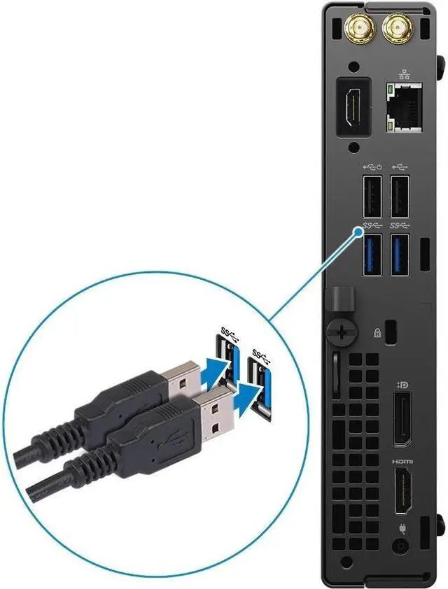 Alt view image 4 of 11 - Dell OptiPlex 3080 SFF Desktop Computer I3-10105T 8GB 128GB SSD W10P 86D52