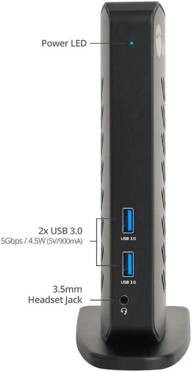 Alt view image 4 of 17 - SIIG AC JUDK0L11S1 Dual Video Full HD HDMI Video Docking Station Brown Box
