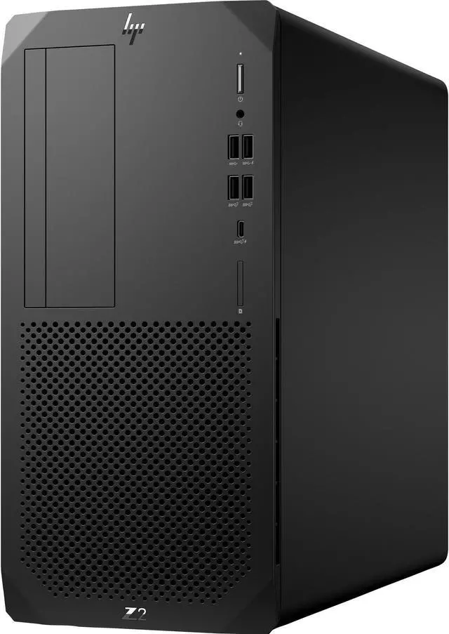 Alt view image 2 of 9 - HP Z2 G5 Workstation Tower Computer i7-10700 16GB 512GB SSD Black 2X3M9UT