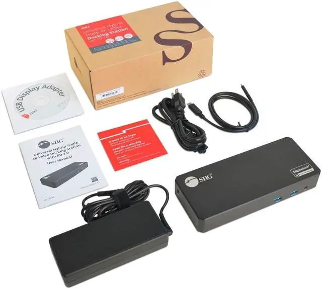 Alt view image 3 of 20 - SIIG AC JUDK0J11S1 Universal Hybrid Triple 4K Video Docking Station w PD30