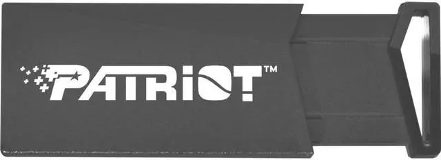 Main image of Patriot Memory Push+ USB 3.2 Gen. 1 Flash Drive - 64 GB - USB 3.2 (Gen 1) - Black - 2 Year Warranty