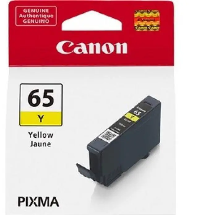 Alt view image 3 of 14 - Canon CLI-65 Yellow Ink Tank for PIXMA Pro-200 Printer #4218C002