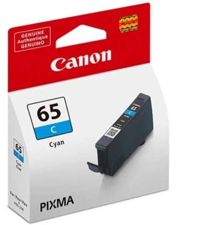 Alt view image 3 of 15 - Canon CLI-65 Cyan Ink Tank for PIXMA Pro-200 Printer #4216C002